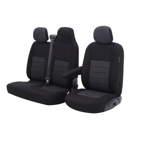 RENAULT MASTER- BANQUETTE EN 4 PARTIES- Housse de siège sur mesure utilitaire de 2019 à aujourd'hui