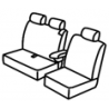 Housse utilitaire sur mesure CITROEN JUMPY Damier bleu Banquette Sans Tablette + 1 Assise  2016 à  aujourd'hui