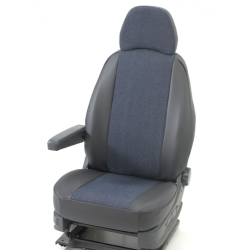 Housses Auto sur Mesure centre jean bleu bord simili FORD RANGER XLT De 2015 à 2023