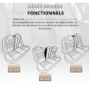 Housses de siège auto universelles haut de gamme Confortline simili cuir beige