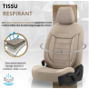 Housses de siège auto universelles haut de gamme Confortline simili cuir beige