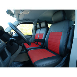 Housses sièges utilitaires sur mesure simili cuir + alcantara Fiat Doblo de 2022 à aujourd'hui