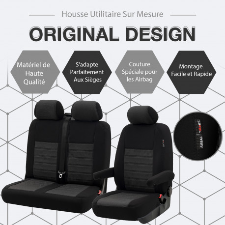 Housse utilitaire sur mesure en tissu pour Proace Max de 2023 à aujourd'hui