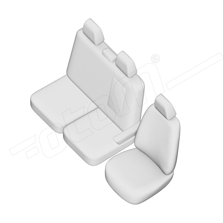 Housse utilitaire sur mesure Simili Cuir Ford Transit Custom De 2012 à aujourd'hui