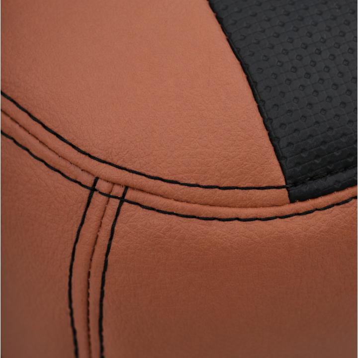 Housses de sièges auto sur-mesure en simili cuir marron pour Isuzu D-Max - 5 places - de 2012 à 2019