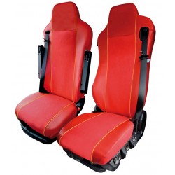 Housses de sièges poids lourds Bords simili + Centre Alcantra  IVECO STRALIS HI-WAY à partir de 2013