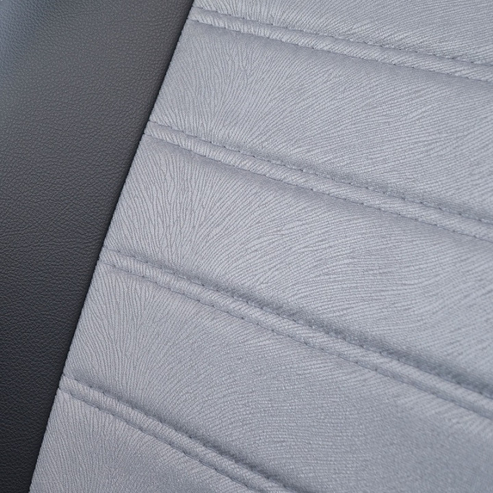 Housse de siège utilitaire sur mesure Simili Cuir + Alcantara gris Volkswagen Crafter 2008 à 2018