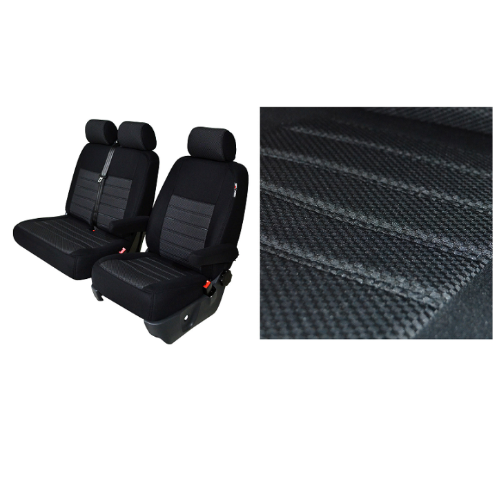RENAULT MASTER 4 BANQUETTE EN 2 PARTIES- Housse de siège sur mesure utilitaire de 2019 à aujourd'hui