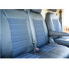 Housse utilitaire sur mesure Simili Cuir + Jeans Bleu Transporter T5 De 2004 à 2015