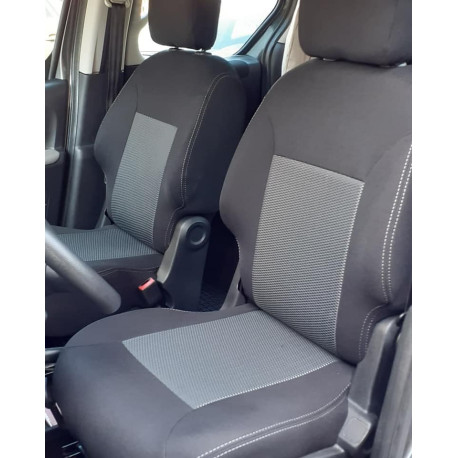 Housses de sièges utilitaire sur mesure Citroën Berlingo 1 - 2 places - de 1996 à 2002 - sièges rabattable