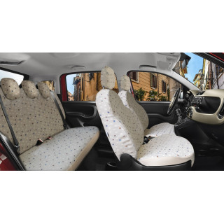 Housse de siege auto sur mesure FIAT PANDA à partir de 02 2012 à aujourd'hui Banquette unique
