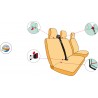 RENAULT MASTER - BANQUETTE 2 PIECES - Housses sièges auto sur mesure Simili Cuir de 1997 à 2002