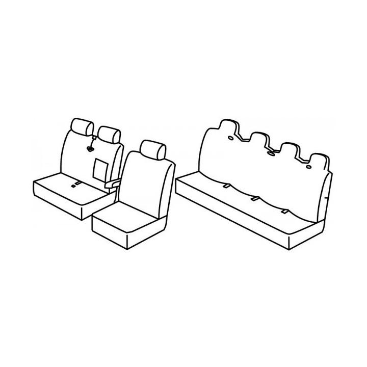 Housses Utilitaires sur Mesure  Fiat Ducato Cabine approfondie