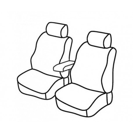 Housses Utilitaires  sur Mesure VW CADDY Utilitaire Avec 1 accoudoir  2010 à 2015