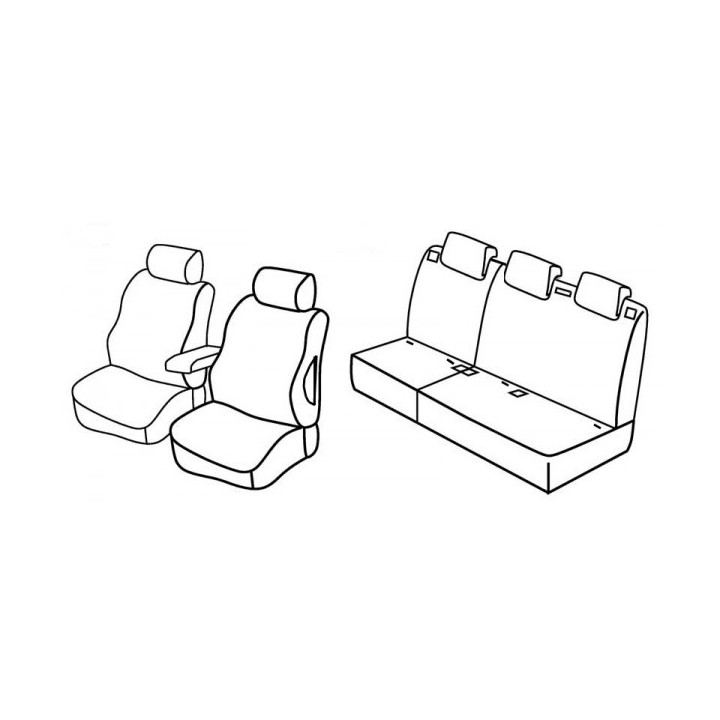 Housse Auto   sur Mesure  Fiat Fiorino  Depuis 2008