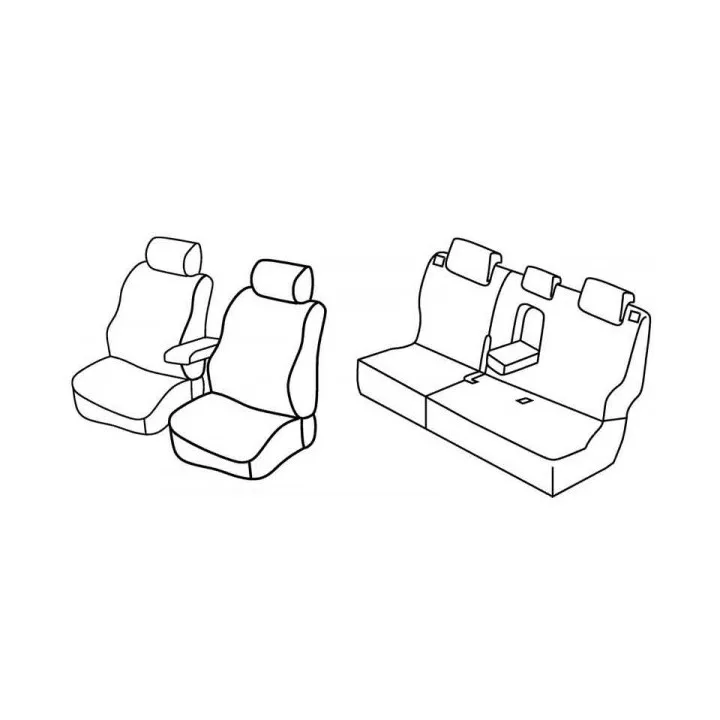 Housses Auto sur Mesure  HARMONY  HYUNDAI  IX 20  De 2010 à  aujourd'hui