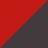 centre alcantara velours rouge bords simili noir